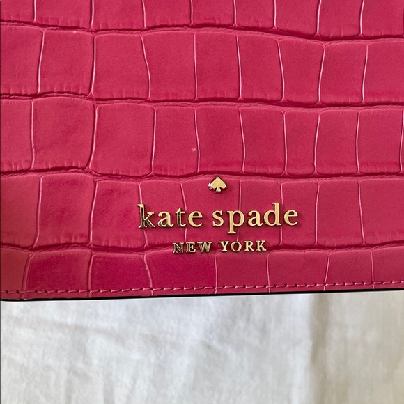 Kate Spade Fuchsia Croc-Embossed Mini Bag - Picture 6 of 8